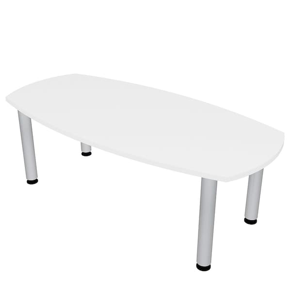 33.5 in W, 69.5 in L, 29 in H, Engineered Wood Top, White